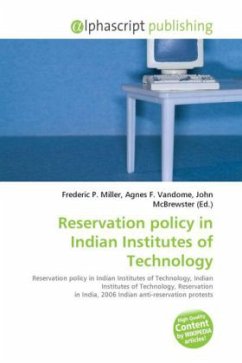 Reservation policy in Indian Institutes of Technology