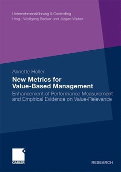New Metrics for Value-Based Management - Holler, Annette