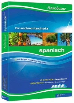 Audiotrainer Grundwortschatz Spanisch, m. 4 Audio-CD, m. 1 Buch - dnf-Verlag GmbH