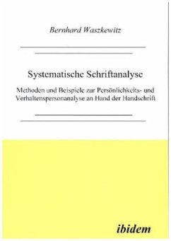 Systematische Schriftanalyse - Waszkewitz, Bernhard