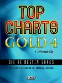 Top Charts Gold, für Klavier, Keyboard, Gitarre, Gesang, m. 2 Audio-CDs