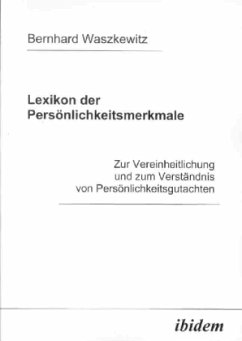 Lexikon der Persönlichkeitsmerkmale - Waszkewitz, Bernhard