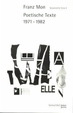 Poetische Texte 1971-1982 - Mon, Franz