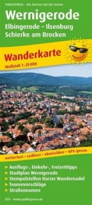 PublicPress Wanderkarte Wernigerode - Elbingerode - Ilsenburg - Schierke am Brocken