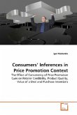 Consumers Inferences in Price Promotion Context