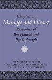 Chapters on Marriage and Divorce Chapters on Marriage and Divorce