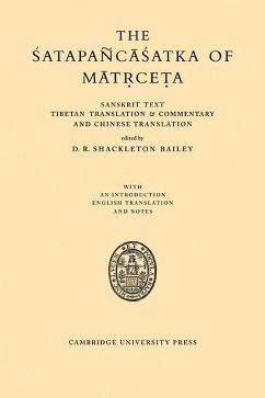 Cover The Satapancasatka of Matrceta