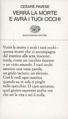 Verrà la morte e avrà i tuoi occhi - Pavese, Cesare