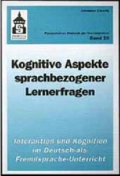 Kognitive Aspekte sprachbezogener Lernerfragen - Eckerth, Johannes