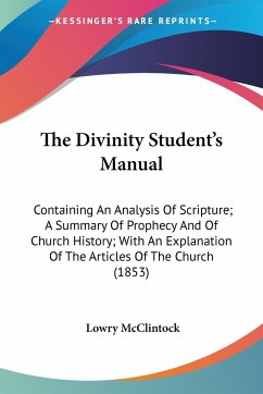 The Divinity Student's Manual
