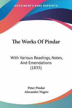 The Works Of Pindar - Pindar, Peter