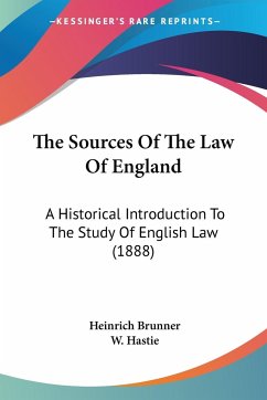 The Sources Of The Law Of England