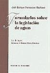 Formularios sobre la legislación de aguas