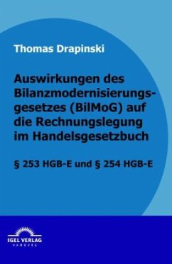 Auswirkungen des Bilanzmodernisierungsgesetzes (BilMoG) auf die Rechnungslegung im Handelsgesetzbuch - Drapinski, Thomas