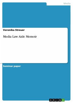 Media Law Aide Memoir