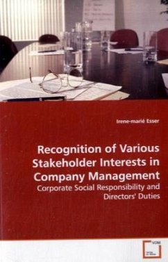 Recognition of Various Stakeholder Interests in Company Management - Esser, Irene-marié
