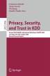 Privacy, Security, and Trust in KDD - Bild 1