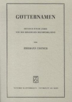 Götternamen - Usener, Hermann