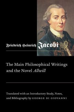 Main Philosophical Writings and the Novel Allwill: Volume 18 - Di Giovanni, George; Jacobi, Friedrich Heinrich