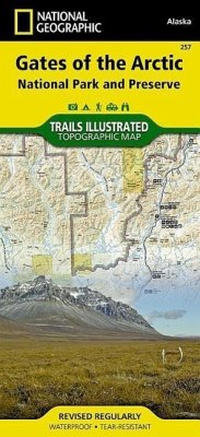 Gates of the Arctic National Park and Preserve Map - National Geographic Maps