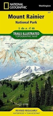 National Geographic Trails Illustrated Map Mount Rainier National Park, Washington, USA - National Geographic Maps