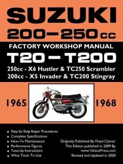 SUZUKI 200-250cc FACTORY WORKSHOP MANUAL T20-T200 ALL MODELS