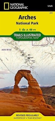 National Geographic Trails Illustrated Map Arches National Park Utah, USA - Maps, National Geographic