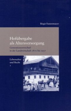 Cover Hofübergabe als Altersversorgung