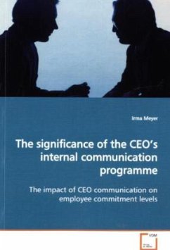 The significance of the CEO's internal communication programme - Meyer, Irma