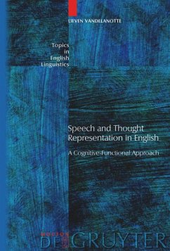 Speech and Thought Representation in English - Vandelanotte, Lieven