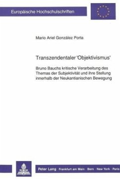 Transzendentaler 'Objektivismus' - Gonzales Porta, Mario A.