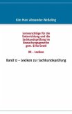 Lernvorschläge für die Sachkundeprüfung im Bewachungsgewerbe gem. §34a GewO XII - Lexikon