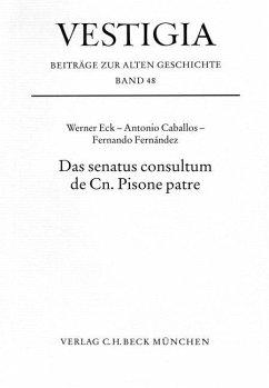 Das senatus consultum de Cn. Pisone patre - Eck, Werner / Caballos, Antonio / Fernández, Fernando