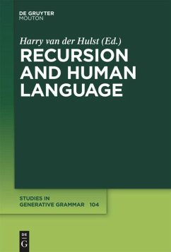Recursion and Human Language - Hulst, Harry van der (Hrsg.)