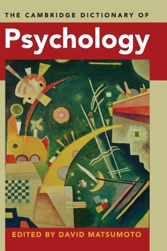 The Cambridge Dictionary of Psychology - Matsumoto, David (ed.)