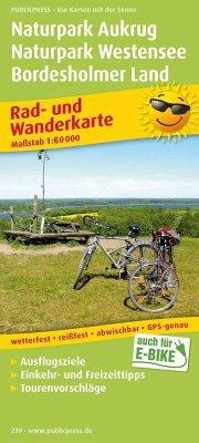 PublicPress Rad- und Wanderkarte Naturpark Aukrug, Naturpark Westensee, Bordesholmer Land