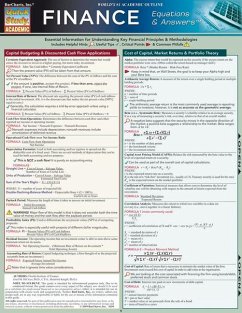 Cover Finance Equations & Answers
