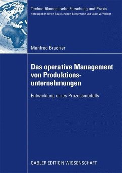Das operative Management von Produktionsunternehmungen - Bracher, Manfred