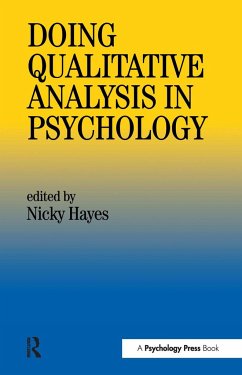 Doing Qualitative Analysis in Psychology - Hayes, Nick (ed.)