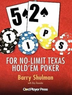 52 Tips for Texas No Limit Hold 'em Poker - Shulman, Barry