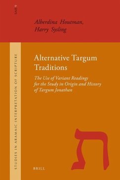Alternative Targum Traditions - Houtman, Alberdina; Sysling, Harry