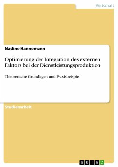 Optimierung der Integration des externen Faktors bei der Dienstleistungsproduktion - Hannemann, Nadine