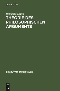 Theorie des philosophischen Arguments - Lauth, Reinhard