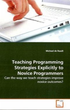 Teaching Programming Strategies Explicitly to Novice Programmers