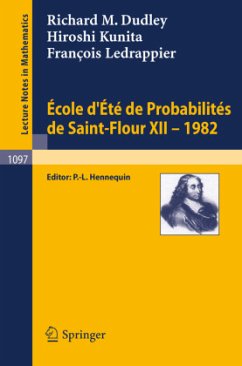 Ecole d'Ete de Probabilites de Saint-Flour XII, 1982 - Dudley, Richard M.;Kunita, H.;Ledrappier, F.