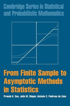 From Finite Sample to Asymptotic Methods in Statistics - Pedroso De Lima, Antonio C.; Sen, Pranab K.; Singer, Julio M.