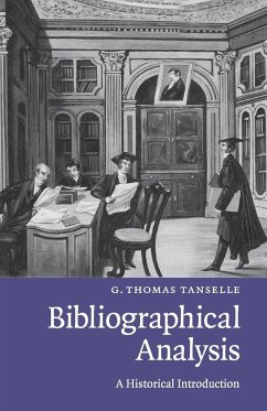 Bibliographical Analysis - Tanselle, G. Thomas