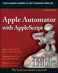 Cover Apple Automator with AppleScript Bible