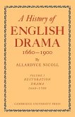 History of English Drama, 1660 1900