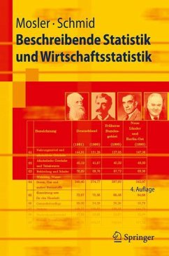 Beschreibende Statistik und Wirtschaftsstatistik - Mosler, Karl;Schmid, Friedrich